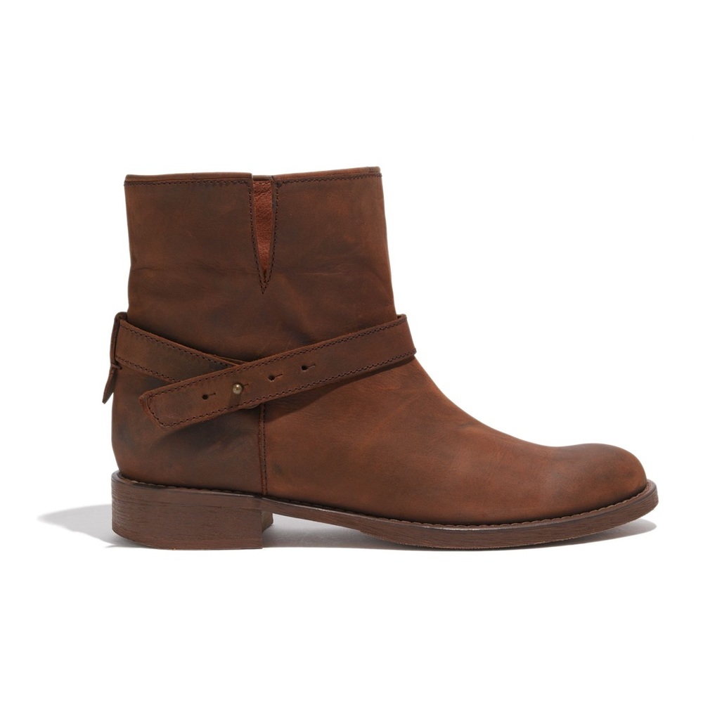 Madewell The Biker Boots Distressed Leather